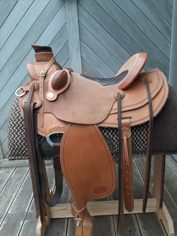 Selle équitation Western - Wade Inskirt Rigged 16&quot; 93°